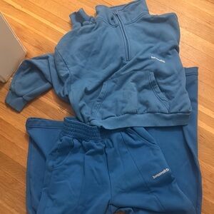 House of cb blue sweatpants set xs joggers sweater